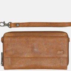 Crossbody Tassen^Bear Design portemonnee crossbody tas cognac