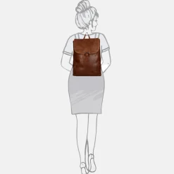 Vrijetijd Rugzakken | School Rugzakken^Bear Design rugzak 15.6 inch cognac