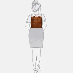 Shoppers^Bear Design Sandy shopper/rugzak cognac