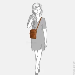 Schoudertassen^Bear Design Sasha schoudertas cognac