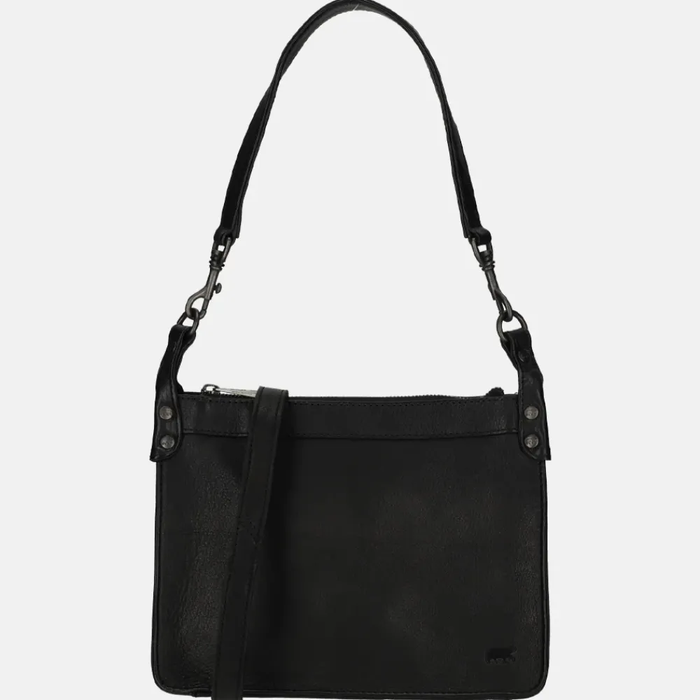 Schoudertassen^Bear Design schoudertas black