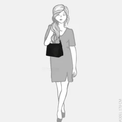 Schoudertassen^Bear Design schoudertas black