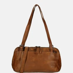 Schoudertassen^Bear Design schoudertas cognac
