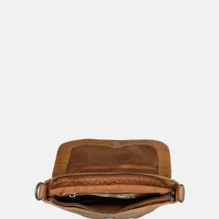 Schoudertassen^Bear Design schoudertas cognac