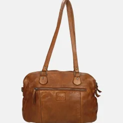Schoudertassen^Bear Design schoudertas M cognac