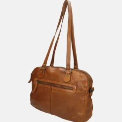 Schoudertassen^Bear Design schoudertas M cognac