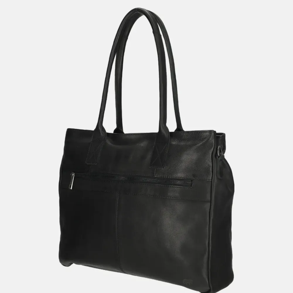 Dames Laptoptassen^Bear Design shopper 15 inch zwart