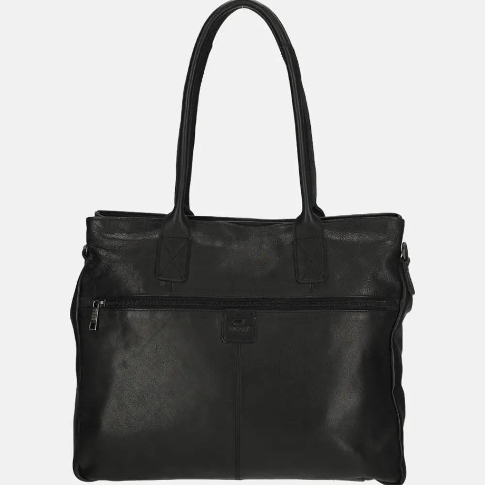 Dames Laptoptassen^Bear Design shopper 15 inch zwart
