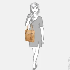 Shoppers^Bear Design shopper/rugzak baltic beige