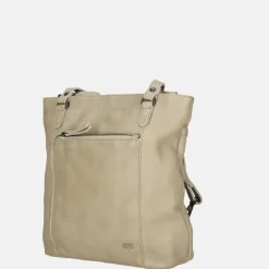 Shoppers^Bear Design shopper/rugzak zilver mink