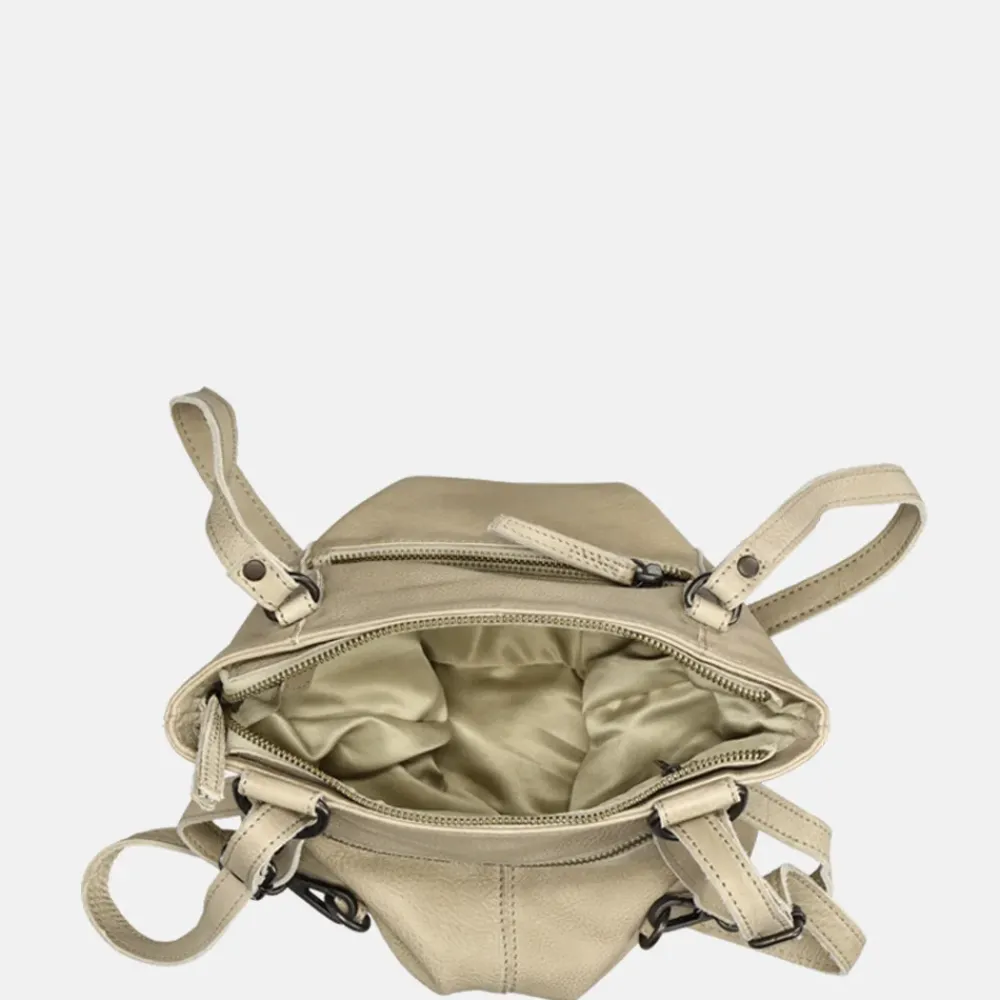 Shoppers^Bear Design shopper/rugzak zilver mink