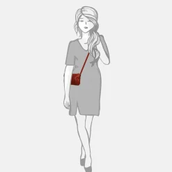 Crossbody Tassen^Bear Design Uma crossbody tas M red