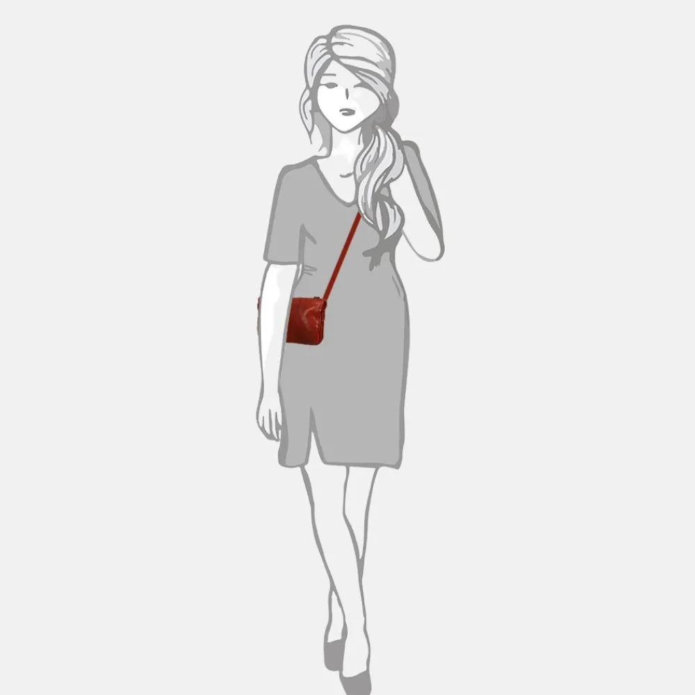 Crossbody Tassen^Bear Design Uma crossbody tas M red