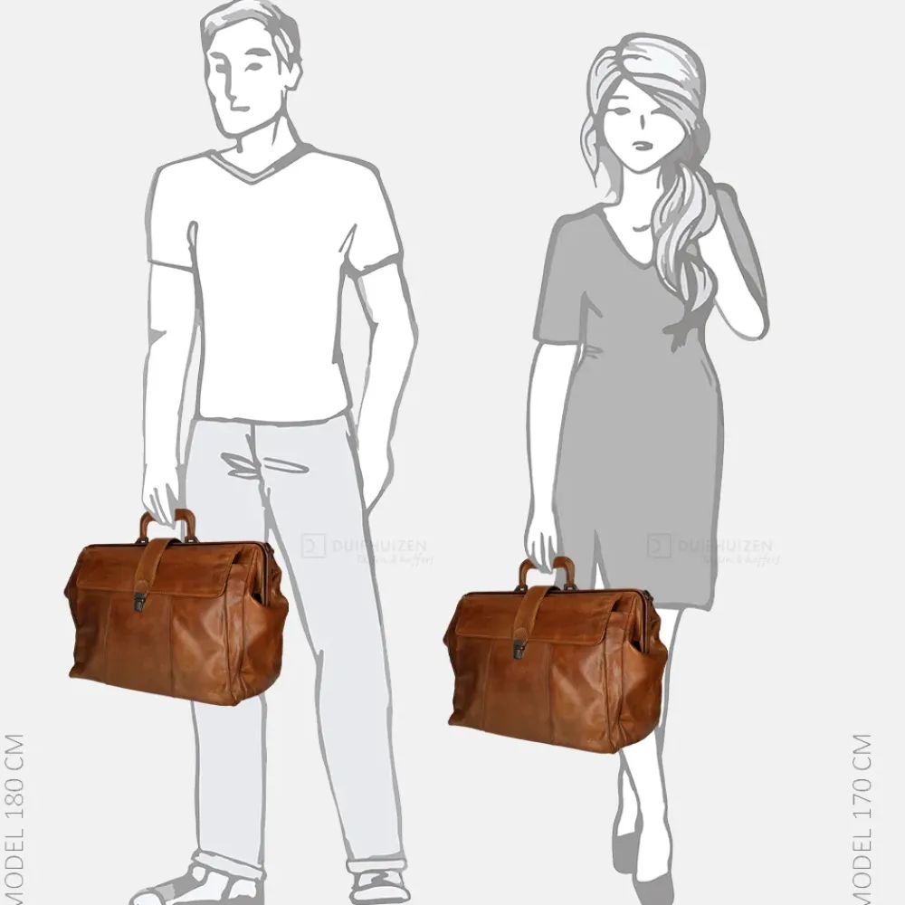 Handbagage Tassen | Weekendtassen^Bear Design weekendtas cognac