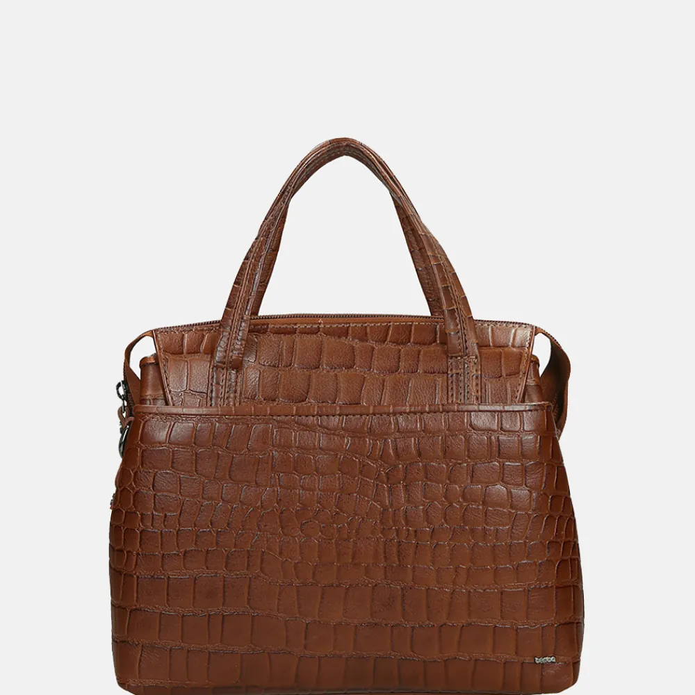 Handtassen^Berba Laguna handtas M croco cognac