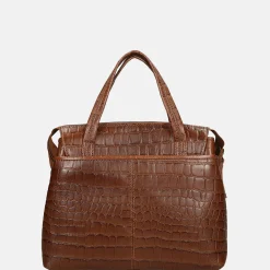 Handtassen^Berba Laguna handtas M croco cognac