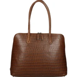 Schoolhandtassen | Dames Laptoptassen^Berba Laguna shopper 15 inch cognac
