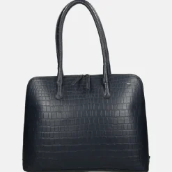 Schoolhandtassen | Dames Laptoptassen^Berba Laguna shopper 15 inch navy
