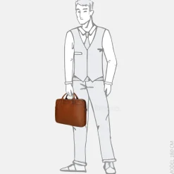 Heren Laptoptassen^Berba laptoptas 15 inch brandy