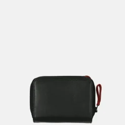 Dames Portemonnees^Berba portemonnee S zwart/rood