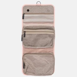 Toilettassen^Bric's Itaca Toilettas met haak pearl pink