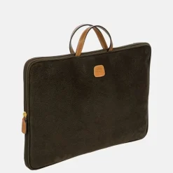 Heren Laptoptassen | Dames Laptoptassen^Bric's Life PC Holder laptoptas 17 inch oliva