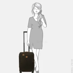 Handbagage Koffers^Bric's Trolley handbagage koffer 55 cm olive