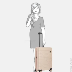 Reiskoffers^Bric's Ulisse Expandable koffer 65 cm pearl pink