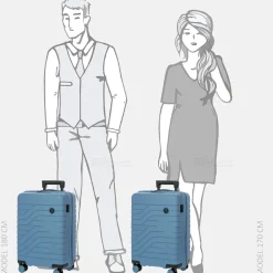 Handbagage Koffers^Bric's Ulisse handbagage koffer 55 cm grey blue