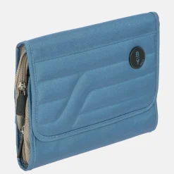 Toilettassen^Bric's Ulisse toilettas met haak grey blue