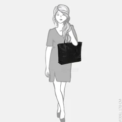 Shoppers^Bric's Volterra shopper L nero