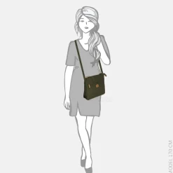 Schoudertassen^Bric's X-Bag Urban schoudertas oliva