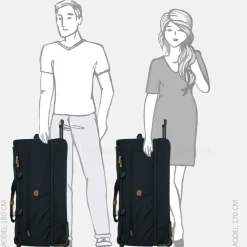Reistassen Op Wielen^Bric's X-Travel Holdall reistas op wielen ocean blue