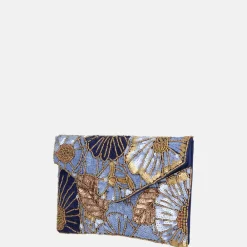 Clutches^Bulaggi Flower clutch blauw