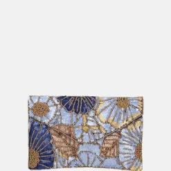 Clutches^Bulaggi Flower clutch blauw