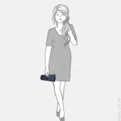Clutches^Bulaggi strik clutch donkerblauw