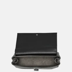 Schoudertassen^Calvin Klein Plaque schoudertas M black