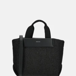 Handtassen^Calvin Klein Raffia handtas S black