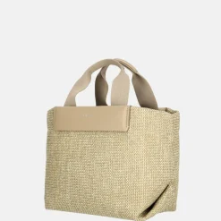 Handtassen^Calvin Klein Raffia handtas S crockery