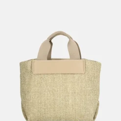 Handtassen^Calvin Klein Raffia handtas S crockery