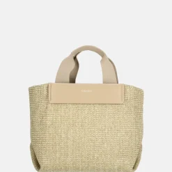 Handtassen^Calvin Klein Raffia handtas S crockery