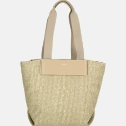 Shoppers^Calvin Klein Raffia shopper M crockery