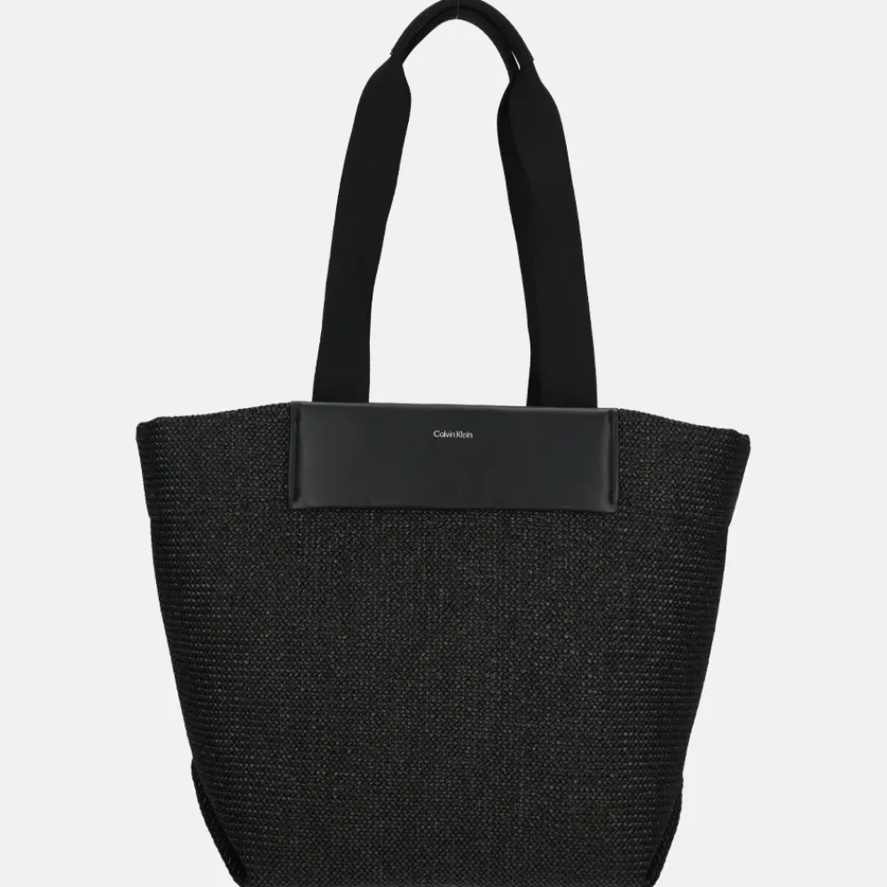 Shoppers^Calvin Klein Raffia shopper M black