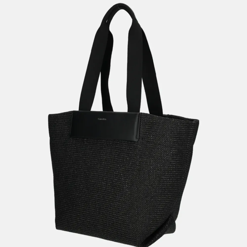 Shoppers^Calvin Klein Raffia shopper M black