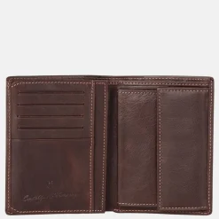 Heren Portemonnees | Gepersonaliseerde Portemonnees^Castelijn en Beerens Castelijn & Beerens billfold staand Canyon mocca