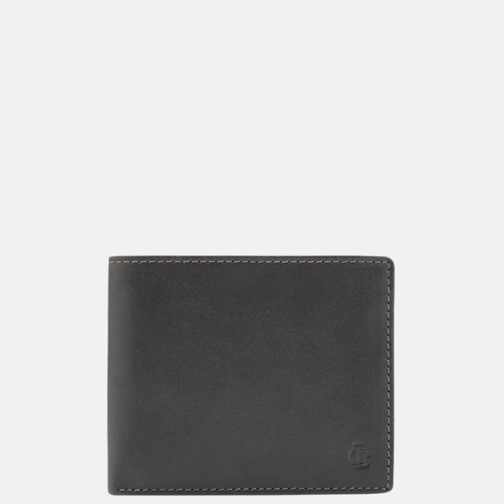 Gepersonaliseerde Portemonnees | Heren Portemonnees^Castelijn en Beerens Castelijn & Beerens Canyon billfold zwart