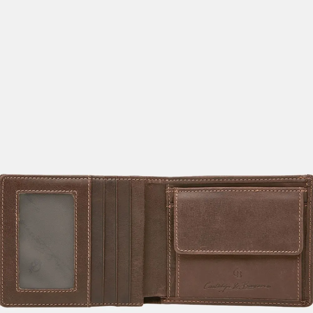 Heren Portemonnees | Gepersonaliseerde Portemonnees^Castelijn en Beerens Castelijn & Beerens Canyon billfold mocca