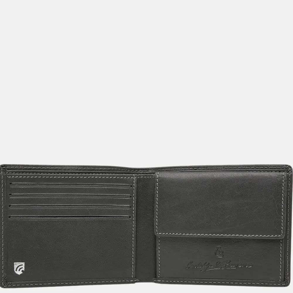Gepersonaliseerde Portemonnees | Heren Portemonnees^Castelijn en Beerens Castelijn & Beerens Canyon billfold zwart