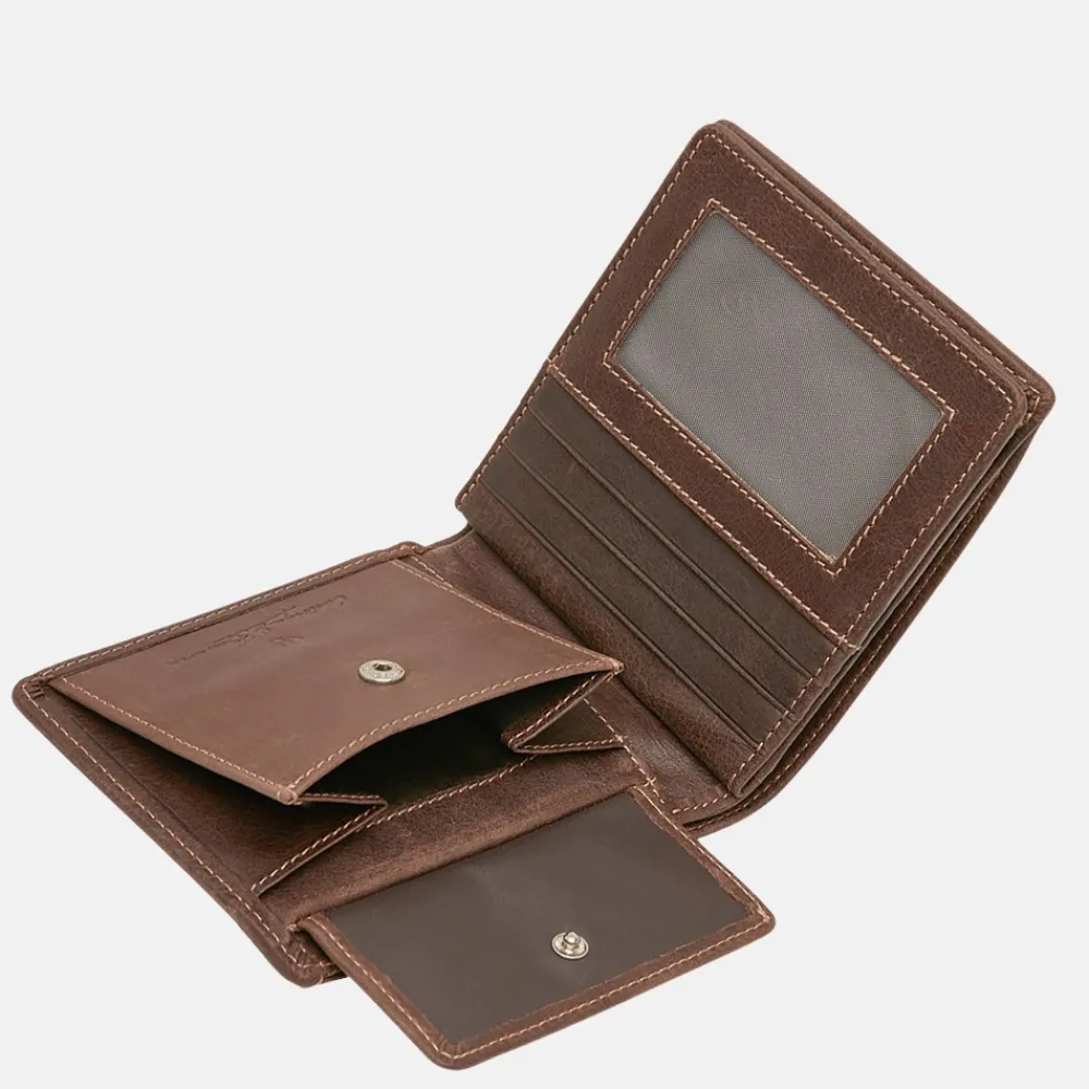 Heren Portemonnees | Gepersonaliseerde Portemonnees^Castelijn en Beerens Castelijn & Beerens Canyon billfold mocca