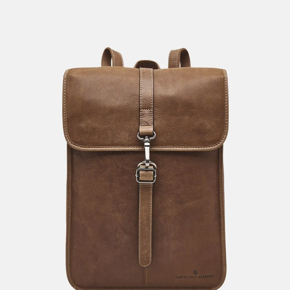 School Rugzakken | School Rugzakken^Castelijn en Beerens Castelijn & Beerens Carisma rugzak 15.6 inch cognac